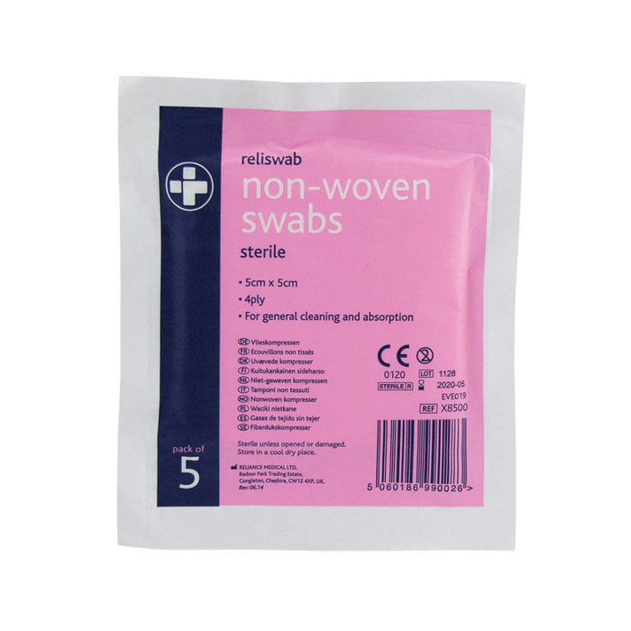 Sterile Non-Woven Swabs (Pack of 5)